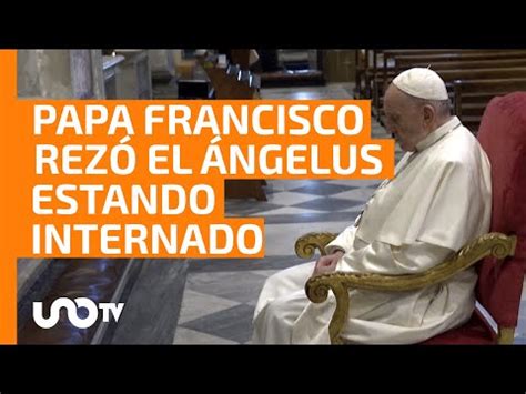 El papa Francisco reza el Ángelus en el hospital mientras continúa su recuperación “normal” tras una operación